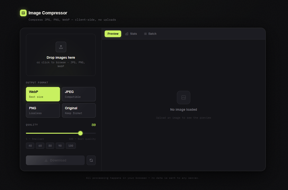 Image Optimizer Screenshot